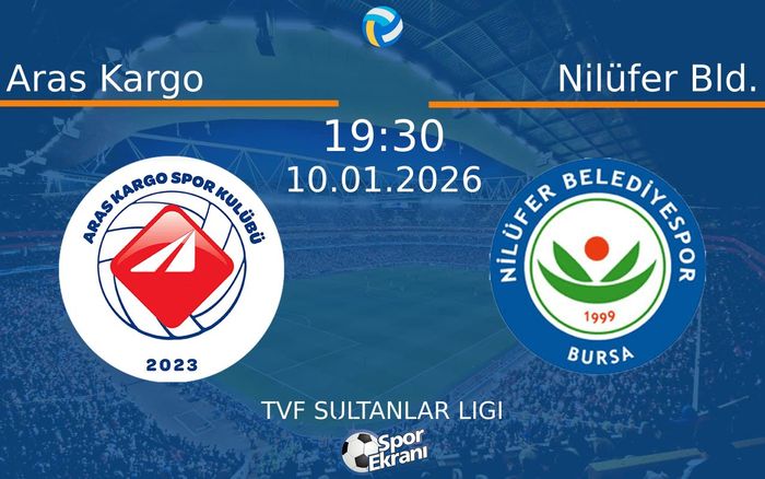 10 Ocak 2026 Aras Kargo vs Nilüfer Bld. maçı Hangi Kanalda Saat Kaçta Yayınlanacak?