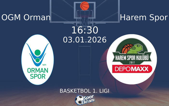 03 Ocak 2026 OGM Orman vs Harem Spor maçı Hangi Kanalda Saat Kaçta Yayınlanacak? 03 Ocak 2026 OGM Orman vs Harem Spor maçı Hangi Kanalda Saat Kaçta Yayınlanacak?