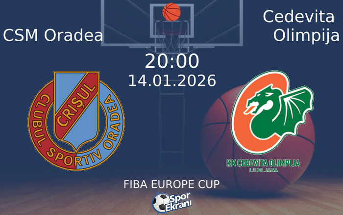 14 Ocak 2026 CSM Oradea vs Cedevita Olimpija maçı Hangi Kanalda Saat Kaçta Yayınlanacak?
