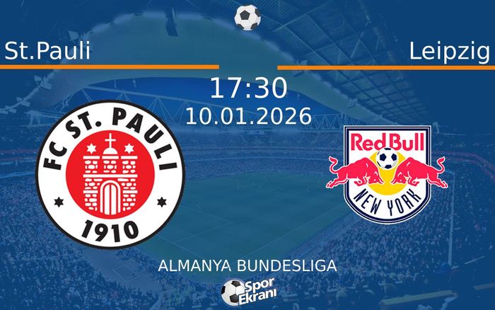 10 Ocak 2026 St.Pauli vs Leipzig maçı Hangi Kanalda Saat Kaçta Yayınlanacak?