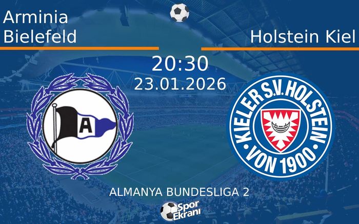23 Ocak 2026 Arminia Bielefeld vs Holstein Kiel maçı Hangi Kanalda Saat Kaçta Yayınlanacak? 23 Ocak 2026 Arminia Bielefeld vs Holstein Kiel maçı Hangi Kanalda Saat Kaçta Yayınlanacak?