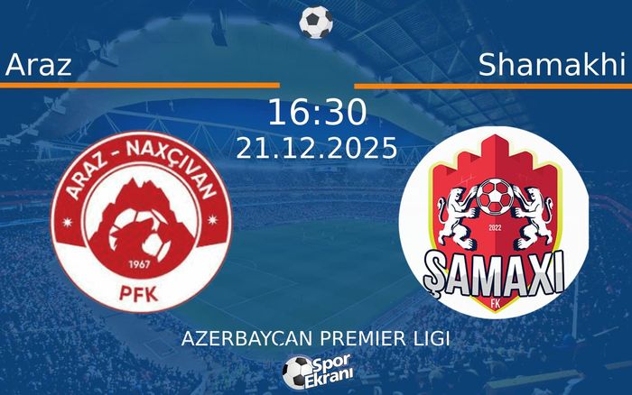 21 Aralık 2025 Araz vs Shamakhi maçı Hangi Kanalda Saat Kaçta Yayınlanacak?