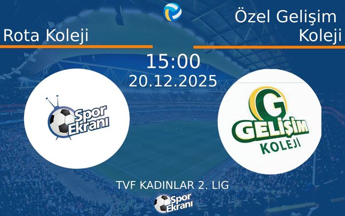 20 Aralık 2025 Rota Koleji vs Özel Gelişim Koleji maçı Hangi Kanalda Saat Kaçta Yayınlanacak?