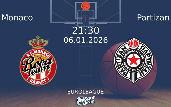 06 Ocak 2026 Monaco vs Partizan maçı Hangi Kanalda Saat Kaçta Yayınlanacak?