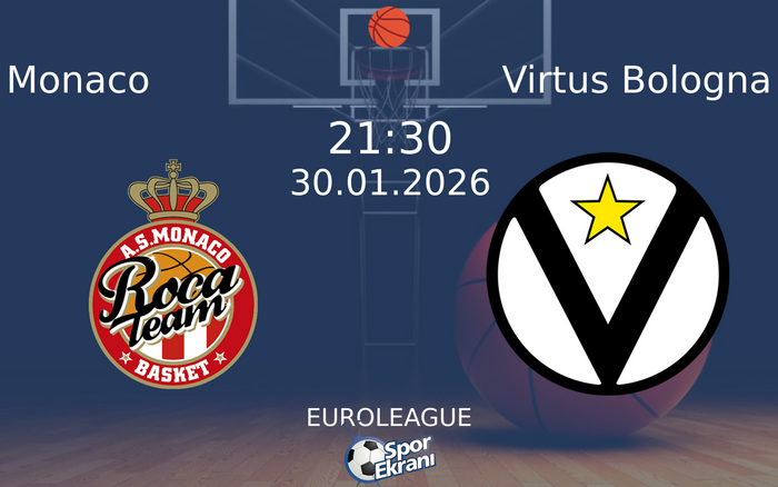 30 Ocak 2026 Monaco vs Virtus Bologna maçı Hangi Kanalda Saat Kaçta Yayınlanacak? 30 Ocak 2026 Monaco vs Virtus Bologna maçı Hangi Kanalda Saat Kaçta Yayınlanacak?