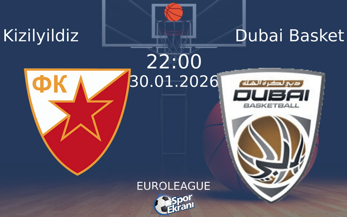 30 Ocak 2026 Kizilyildiz vs Dubai Basket maçı Hangi Kanalda Saat Kaçta Yayınlanacak?
