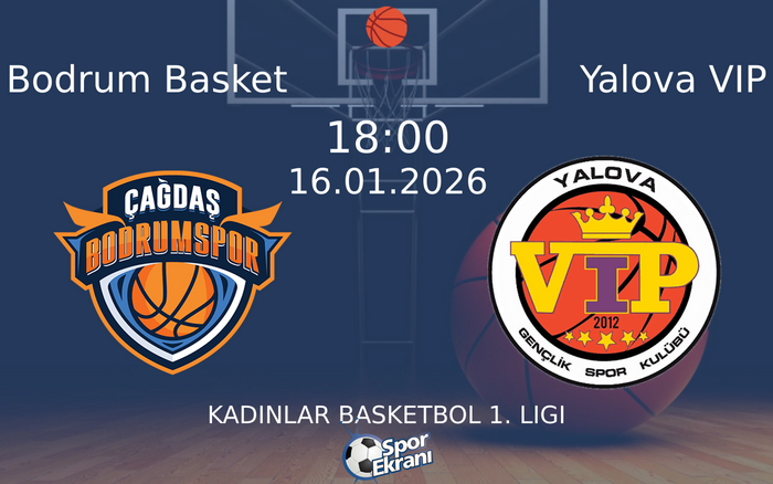16 Ocak 2026 Bodrum Basket vs Yalova VIP maçı Hangi Kanalda Saat Kaçta Yayınlanacak? 16 Ocak 2026 Bodrum Basket vs Yalova VIP maçı Hangi Kanalda Saat Kaçta Yayınlanacak?