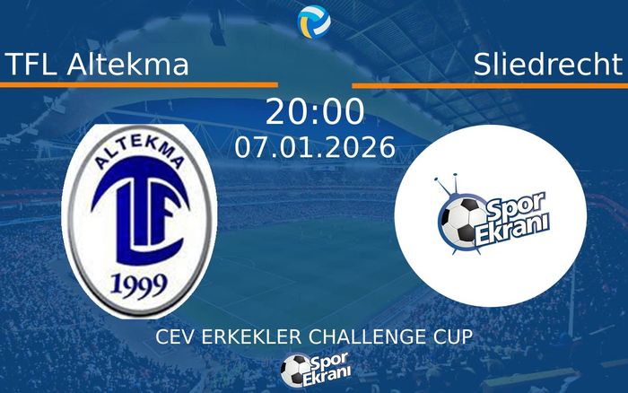 07 Ocak 2026 TFL Altekma vs Sliedrecht maçı Hangi Kanalda Saat Kaçta Yayınlanacak? 07 Ocak 2026 TFL Altekma vs Sliedrecht maçı Hangi Kanalda Saat Kaçta Yayınlanacak?