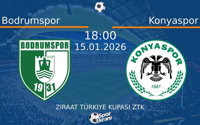 15 Ocak 2026 Bodrumspor vs Konyaspor maçı Hangi Kanalda Saat Kaçta Yayınlanacak?