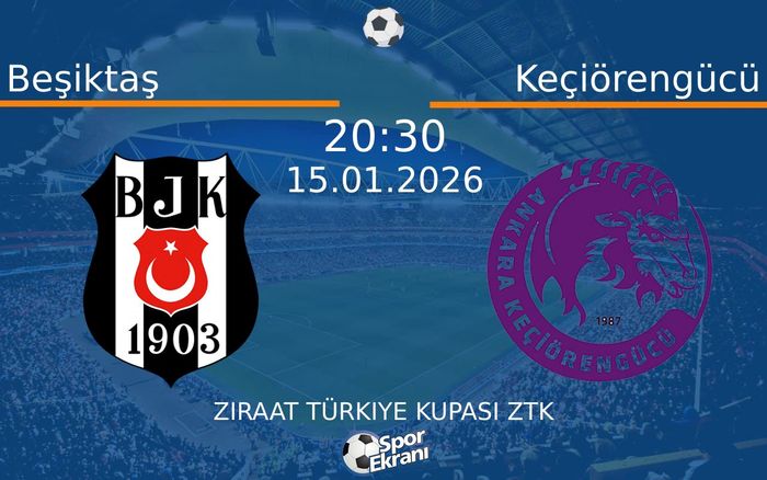 15 Ocak 2026 Beşiktaş vs Keçiörengücü maçı Hangi Kanalda Saat Kaçta Yayınlanacak? 15 Ocak 2026 Beşiktaş vs Keçiörengücü maçı Hangi Kanalda Saat Kaçta Yayınlanacak?