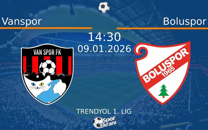 09 Ocak 2026 Vanspor vs Boluspor maçı Hangi Kanalda Saat Kaçta Yayınlanacak? 09 Ocak 2026 Vanspor vs Boluspor maçı Hangi Kanalda Saat Kaçta Yayınlanacak?