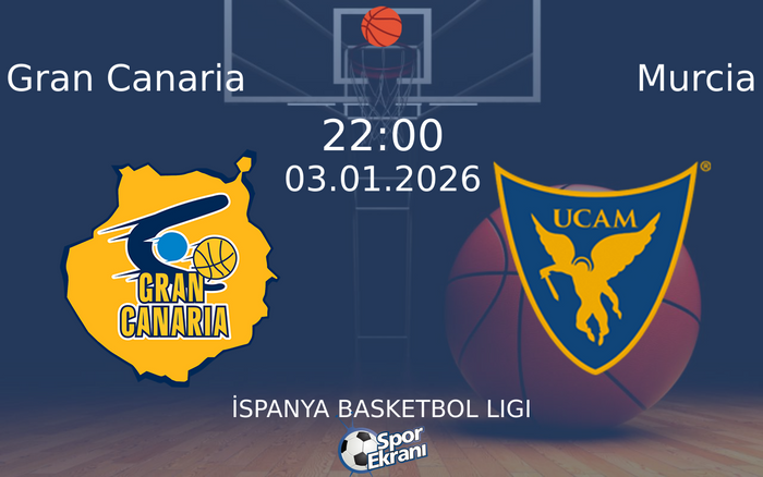 03 Ocak 2026 Gran Canaria vs Murcia maçı Hangi Kanalda Saat Kaçta Yayınlanacak? 03 Ocak 2026 Gran Canaria vs Murcia maçı Hangi Kanalda Saat Kaçta Yayınlanacak?