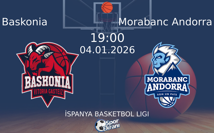 04 Ocak 2026 Baskonia vs Morabanc Andorra maçı Hangi Kanalda Saat Kaçta Yayınlanacak?