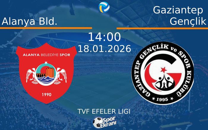 18 Ocak 2026 Alanya Bld. vs Gaziantep Gençlik maçı Hangi Kanalda Saat Kaçta Yayınlanacak? 18 Ocak 2026 Alanya Bld. vs Gaziantep Gençlik maçı Hangi Kanalda Saat Kaçta Yayınlanacak?