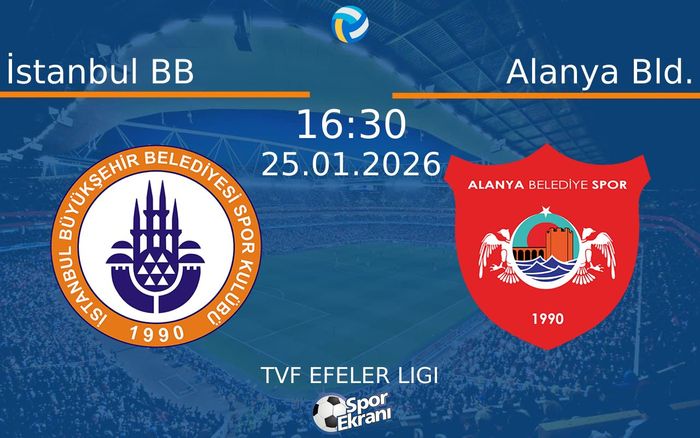 25 Ocak 2026 İstanbul BB vs Alanya Bld. maçı Hangi Kanalda Saat Kaçta Yayınlanacak?