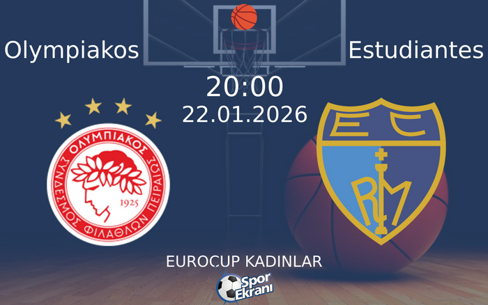 22 Ocak 2026 Olympiakos vs Estudiantes maçı Hangi Kanalda Saat Kaçta Yayınlanacak?