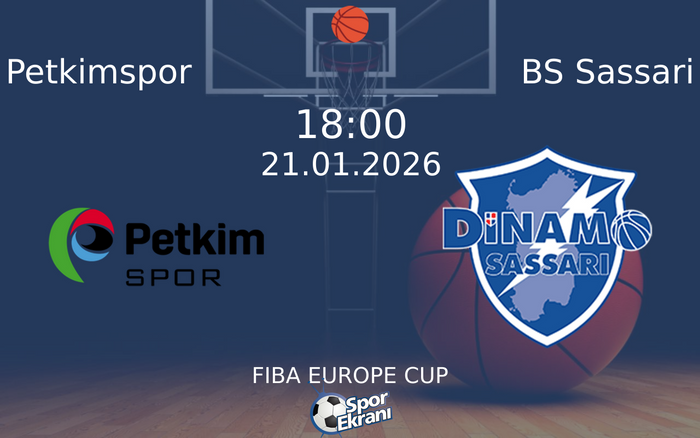 21 Ocak 2026 Petkimspor vs BS Sassari maçı Hangi Kanalda Saat Kaçta Yayınlanacak?