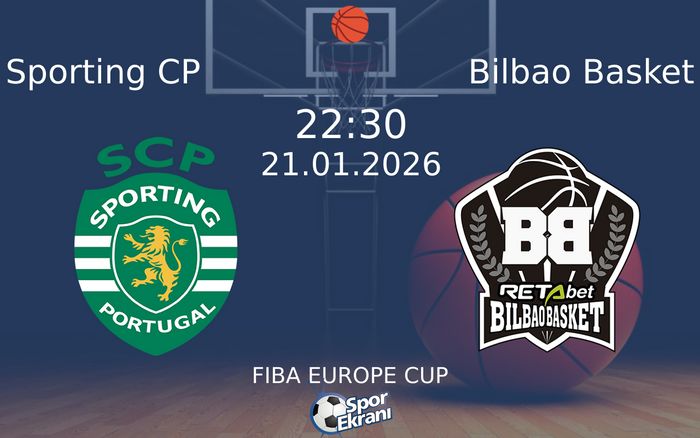 21 Ocak 2026 Sporting CP vs Bilbao Basket maçı Hangi Kanalda Saat Kaçta Yayınlanacak?