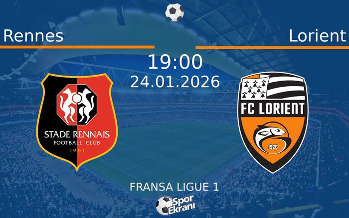24 Ocak 2026 Rennes vs Lorient maçı Hangi Kanalda Saat Kaçta Yayınlanacak? 24 Ocak 2026 Rennes vs Lorient maçı Hangi Kanalda Saat Kaçta Yayınlanacak?