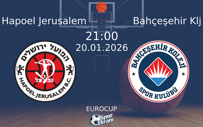 20 Ocak 2026 Hapoel Jerusalem vs Bahçeşehir Klj maçı Hangi Kanalda Saat Kaçta Yayınlanacak? 20 Ocak 2026 Hapoel Jerusalem vs Bahçeşehir Klj maçı Hangi Kanalda Saat Kaçta Yayınlanacak?