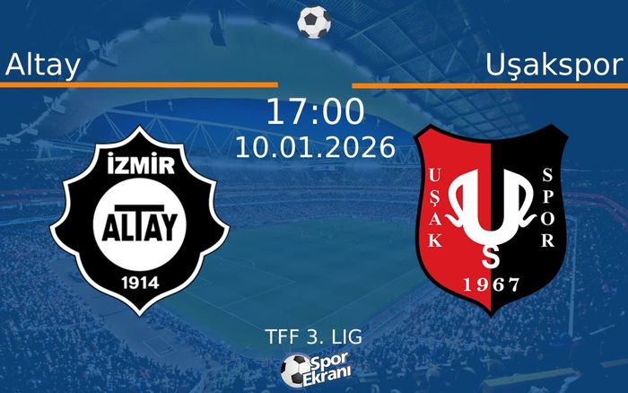 10 Ocak 2026 Altay vs Uşakspor maçı Hangi Kanalda Saat Kaçta Yayınlanacak? 10 Ocak 2026 Altay vs Uşakspor maçı Hangi Kanalda Saat Kaçta Yayınlanacak?