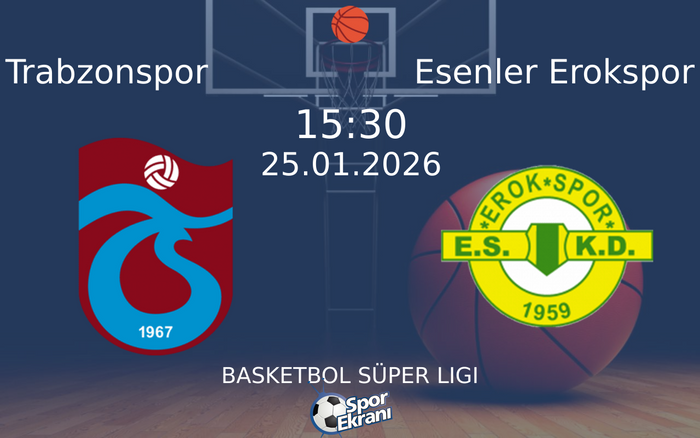 25 Ocak 2026 Trabzonspor vs Esenler Erokspor maçı Hangi Kanalda Saat Kaçta Yayınlanacak?