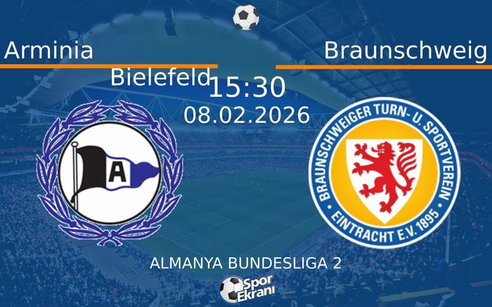 08 Şubat 2026 Arminia Bielefeld vs Braunschweig maçı Hangi Kanalda Saat Kaçta Yayınlanacak? 08 Şubat 2026 Arminia Bielefeld vs Braunschweig maçı Hangi Kanalda Saat Kaçta Yayınlanacak?