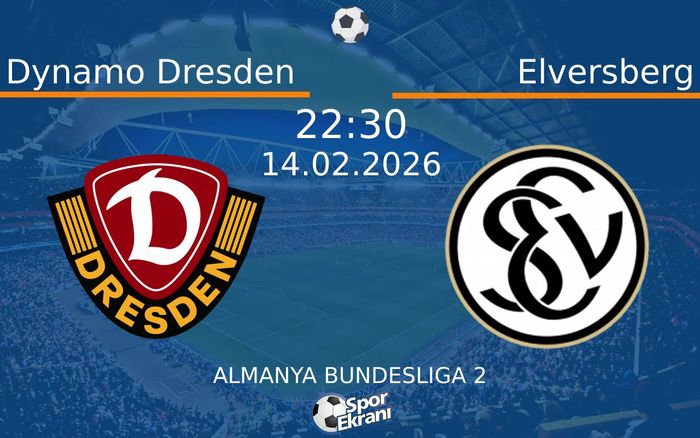 14 Şubat 2026 Dynamo Dresden vs Elversberg maçı Hangi Kanalda Saat Kaçta Yayınlanacak?