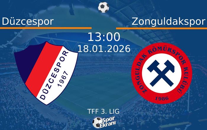 18 Ocak 2026 Düzcespor vs Zonguldakspor maçı Hangi Kanalda Saat Kaçta Yayınlanacak?