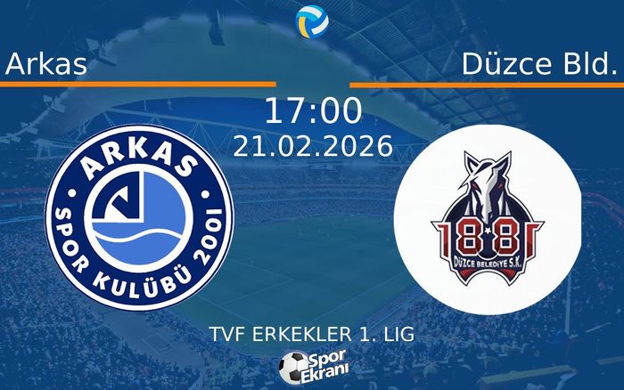 21 Şubat 2026 Arkas vs Düzce Bld. maçı Hangi Kanalda Saat Kaçta Yayınlanacak?