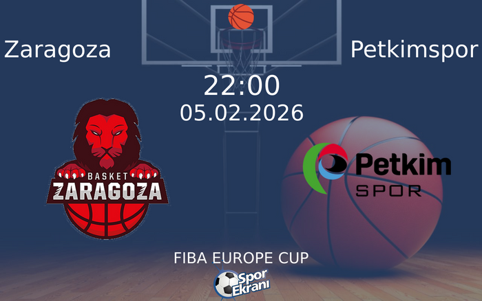 05 Şubat 2026 Zaragoza vs Petkimspor maçı Hangi Kanalda Saat Kaçta Yayınlanacak?