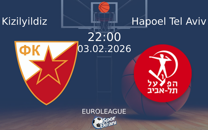 03 Şubat 2026 Kizilyildiz vs Hapoel Tel Aviv maçı Hangi Kanalda Saat Kaçta Yayınlanacak? 03 Şubat 2026 Kizilyildiz vs Hapoel Tel Aviv maçı Hangi Kanalda Saat Kaçta Yayınlanacak?