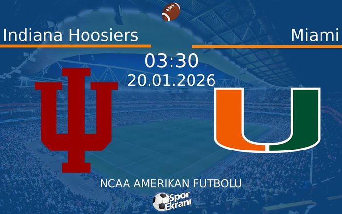 20 Ocak 2026 Indiana Hoosiers vs Miami maçı Hangi Kanalda Saat Kaçta Yayınlanacak?