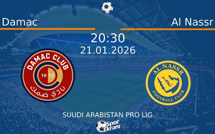21 Ocak 2026 Damac vs Al Nassr maçı Hangi Kanalda Saat Kaçta Yayınlanacak?