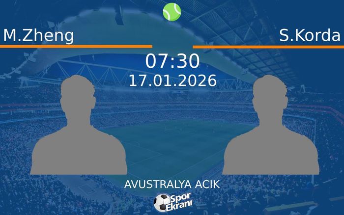 17 Ocak 2026 M.Zheng vs S.Korda maçı Hangi Kanalda Saat Kaçta Yayınlanacak?