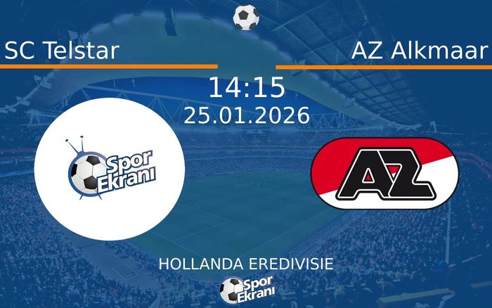 25 Ocak 2026 SC Telstar vs AZ Alkmaar maçı Hangi Kanalda Saat Kaçta Yayınlanacak? 25 Ocak 2026 SC Telstar vs AZ Alkmaar maçı Hangi Kanalda Saat Kaçta Yayınlanacak?