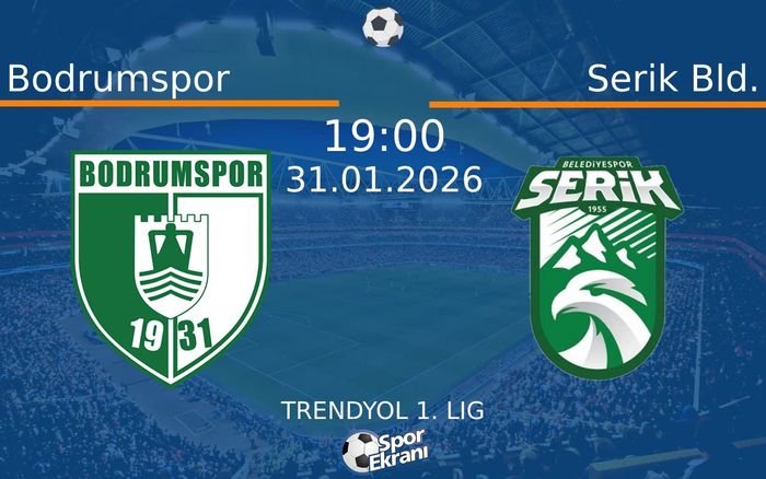 31 Ocak 2026 Bodrumspor vs Serik Bld. maçı Hangi Kanalda Saat Kaçta Yayınlanacak? 31 Ocak 2026 Bodrumspor vs Serik Bld. maçı Hangi Kanalda Saat Kaçta Yayınlanacak?