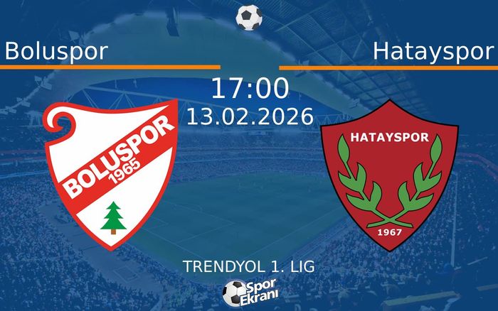 13 Şubat 2026 Boluspor vs Hatayspor maçı Hangi Kanalda Saat Kaçta Yayınlanacak?