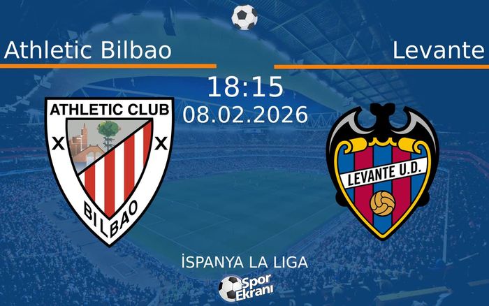 08 Şubat 2026 Athletic Bilbao vs Levante maçı Hangi Kanalda Saat Kaçta Yayınlanacak?