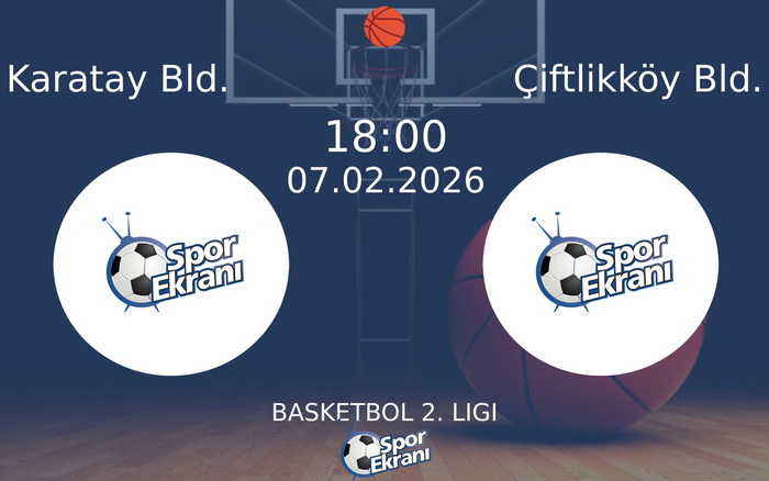 07 Şubat 2026 Karatay Bld. vs Çiftlikköy Bld. maçı Hangi Kanalda Saat Kaçta Yayınlanacak?