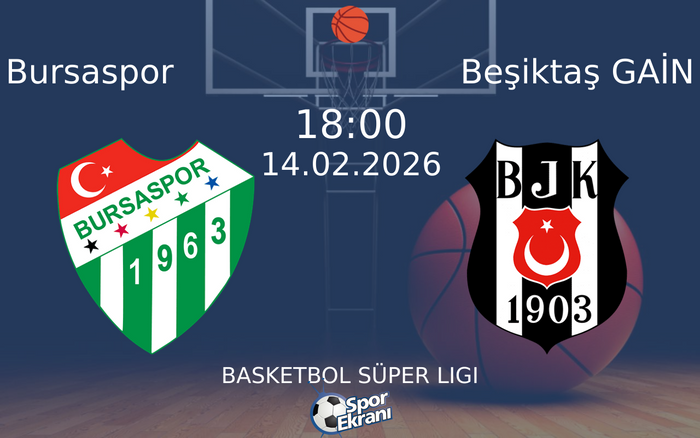 14 Şubat 2026 Bursaspor vs Beşiktaş GAİN maçı Hangi Kanalda Saat Kaçta Yayınlanacak? 14 Şubat 2026 Bursaspor vs Beşiktaş GAİN maçı Hangi Kanalda Saat Kaçta Yayınlanacak?