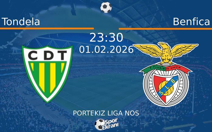 01 Şubat 2026 Tondela vs Benfica maçı Hangi Kanalda Saat Kaçta Yayınlanacak?
