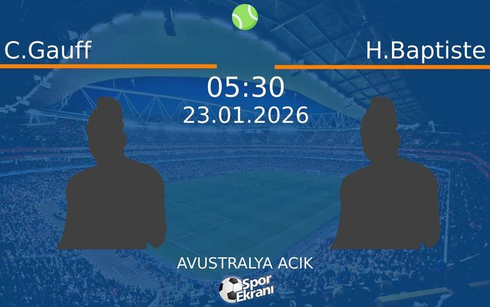 23 Ocak 2026 C.Gauff vs H.Baptiste maçı Hangi Kanalda Saat Kaçta Yayınlanacak? 23 Ocak 2026 C.Gauff vs H.Baptiste maçı Hangi Kanalda Saat Kaçta Yayınlanacak?