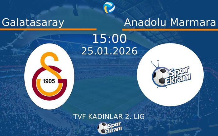 25 Ocak 2026 Galatasaray vs Anadolu Marmara maçı Hangi Kanalda Saat Kaçta Yayınlanacak? 25 Ocak 2026 Galatasaray vs Anadolu Marmara maçı Hangi Kanalda Saat Kaçta Yayınlanacak?