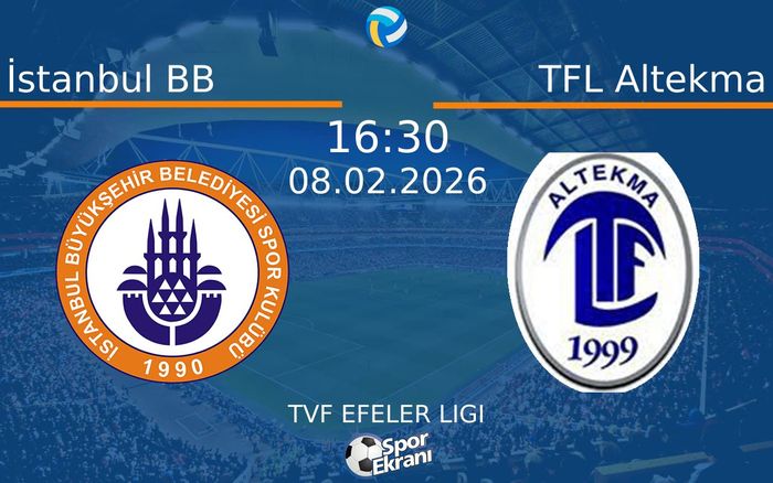 08 Şubat 2026 İstanbul BB vs TFL Altekma maçı Hangi Kanalda Saat Kaçta Yayınlanacak? 08 Şubat 2026 İstanbul BB vs TFL Altekma maçı Hangi Kanalda Saat Kaçta Yayınlanacak?