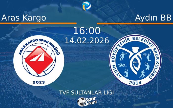 14 Şubat 2026 Aras Kargo vs Aydın BB maçı Hangi Kanalda Saat Kaçta Yayınlanacak?