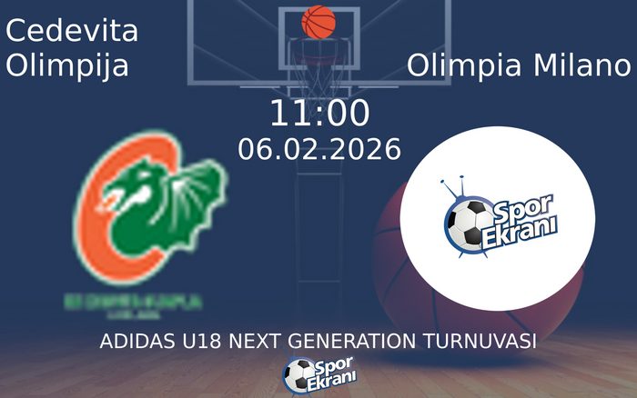 06 Şubat 2026 Cedevita Olimpija vs Olimpia Milano maçı Hangi Kanalda Saat Kaçta Yayınlanacak?