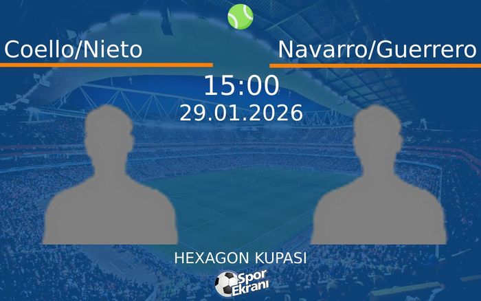 29 Ocak 2026 Coello/Nieto vs Navarro/Guerrero maçı Hangi Kanalda Saat Kaçta Yayınlanacak? 29 Ocak 2026 Coello/Nieto vs Navarro/Guerrero maçı Hangi Kanalda Saat Kaçta Yayınlanacak?