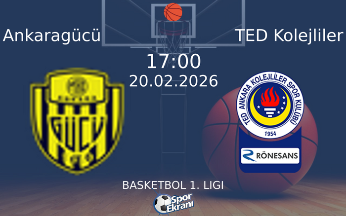 20 Şubat 2026 Ankaragücü vs TED Kolejliler maçı Hangi Kanalda Saat Kaçta Yayınlanacak? 20 Şubat 2026 Ankaragücü vs TED Kolejliler maçı Hangi Kanalda Saat Kaçta Yayınlanacak?