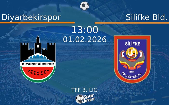 01 Şubat 2026 Diyarbekirspor vs Silifke Bld. maçı Hangi Kanalda Saat Kaçta Yayınlanacak?